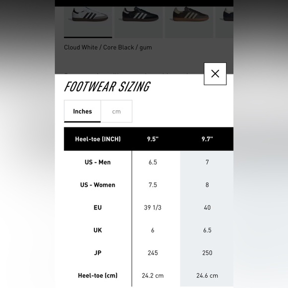 NWT Adidas Unisex Black and White Samba OG Sneaker Unisex Shoe Men 6.5/Women 7.5 - Picture 13 of 13